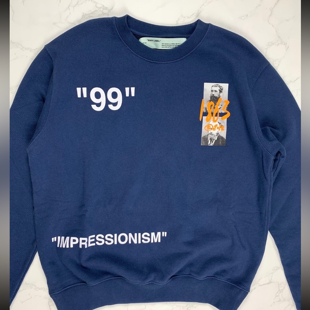 Off White Impressionism Crewneck - image 3